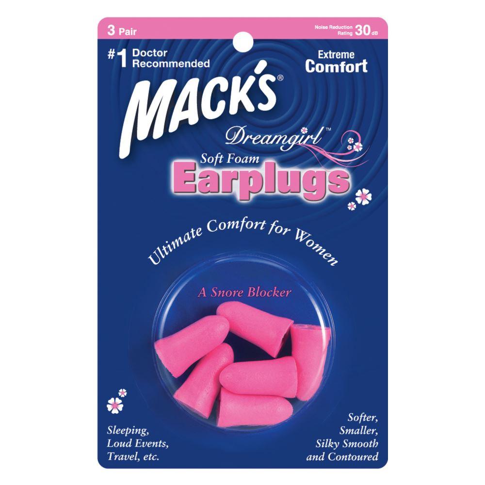 Macks Dreamgirl Earplugs for Sleeping –