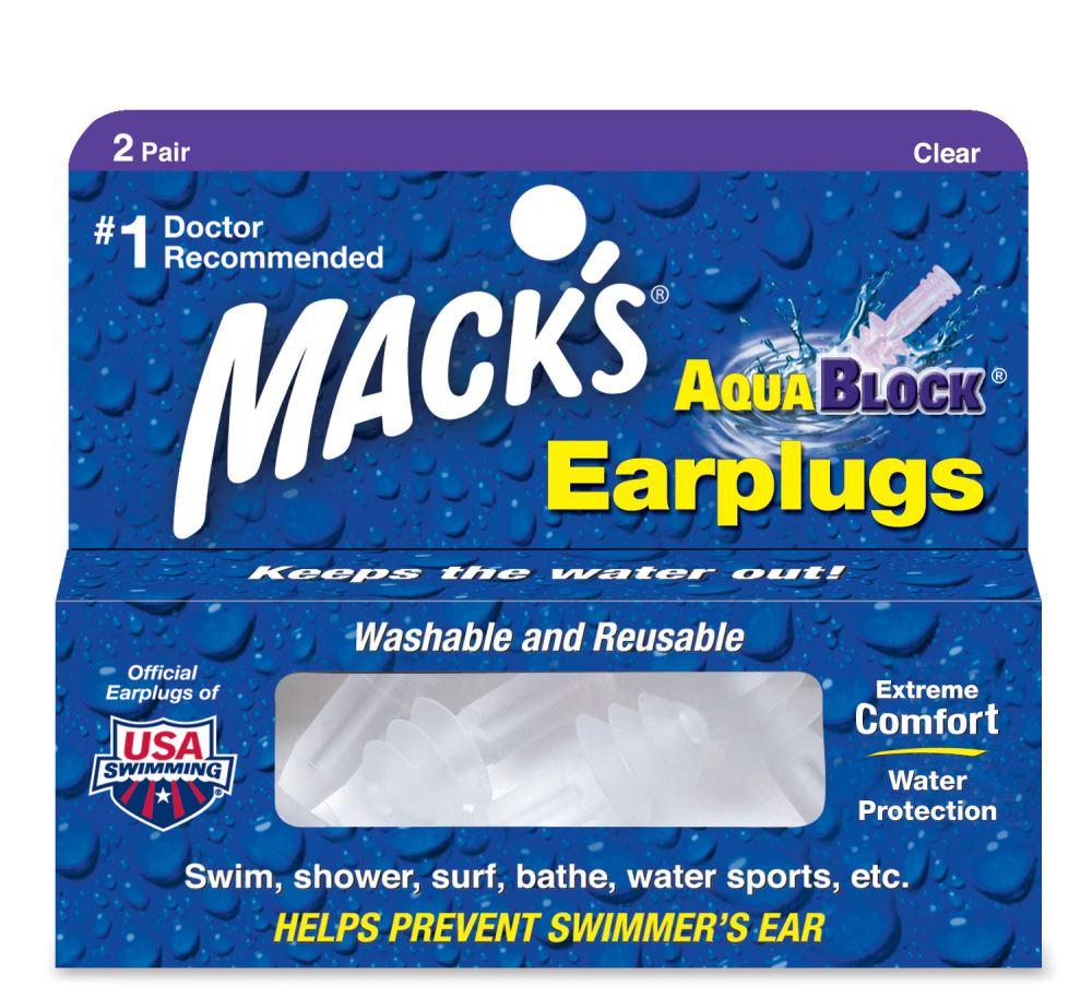 Macks Aqua Block soft flanged earplugs
